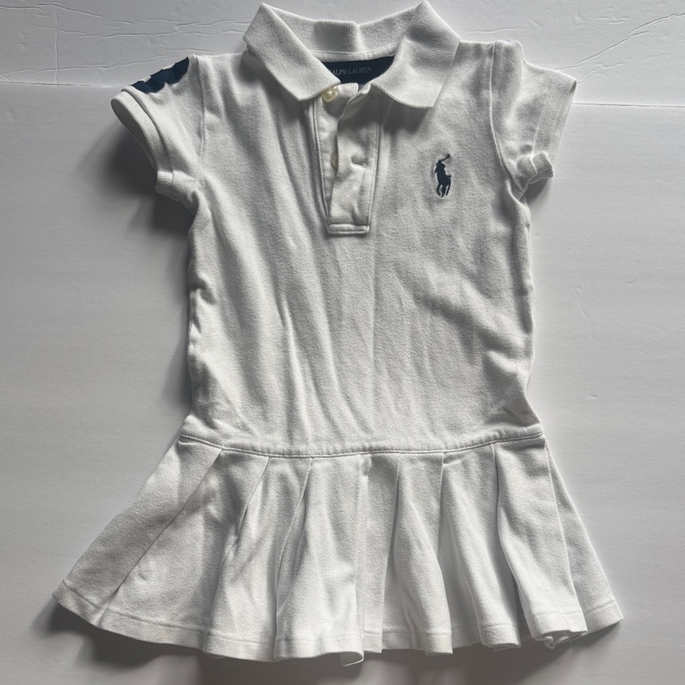 Ralph Lauren White Polo Kids Dress